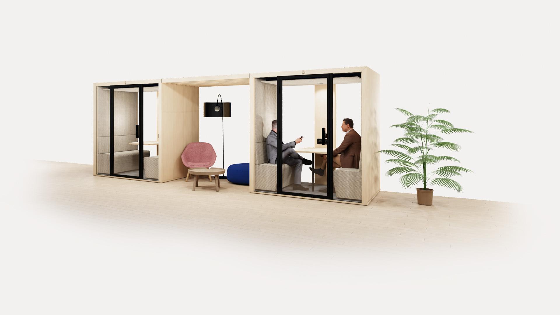Pergolas - BlablaCube - cabine acoustique insonorisée pour bureaux, ateliers et open space