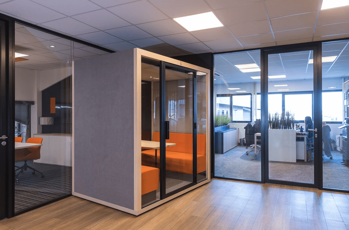 Cabine acoustique insonorisé pour 4 personnes
