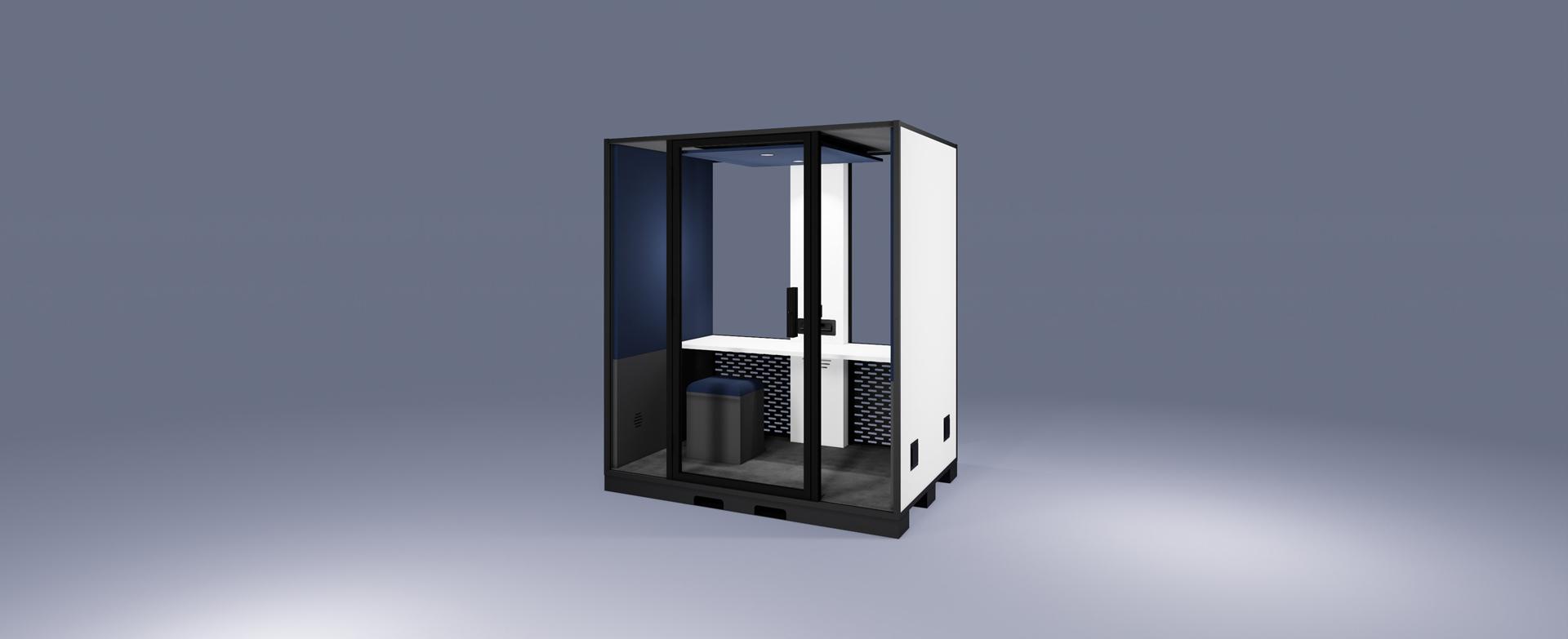 Cabine pour ateliers - Chef d'atelier - BlablaCube - cabine acoustique insonorisée pour bureaux et ateliers