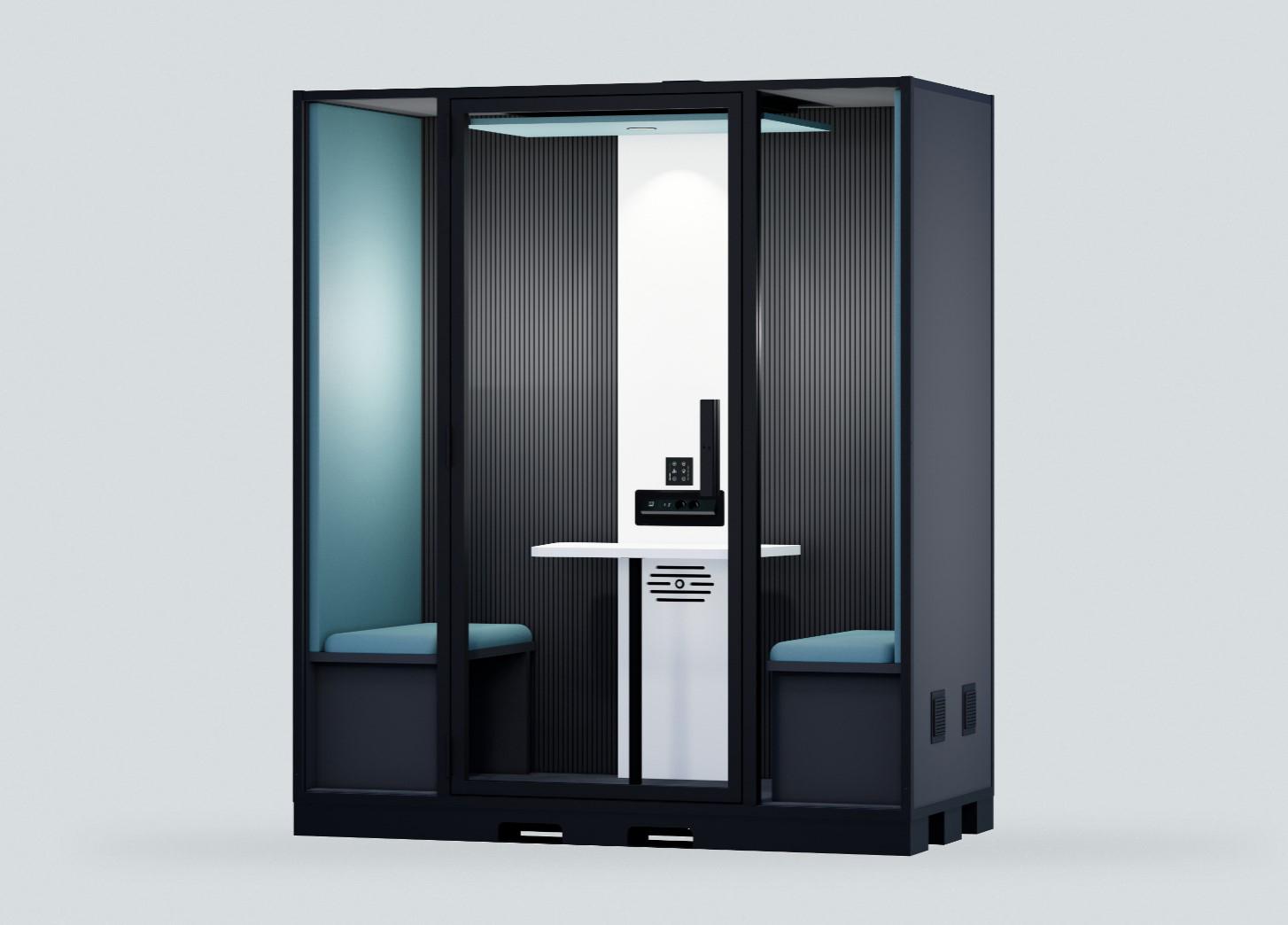 Cabine pour deux personnes - BlablaCube - cabine acoustique insonorisée pour bureaux, ateliers et open space