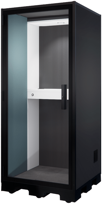 Cabine pour ateliers - Une personne - BlablaCube - cabine acoustique insonorisée pour bureaux et ateliers