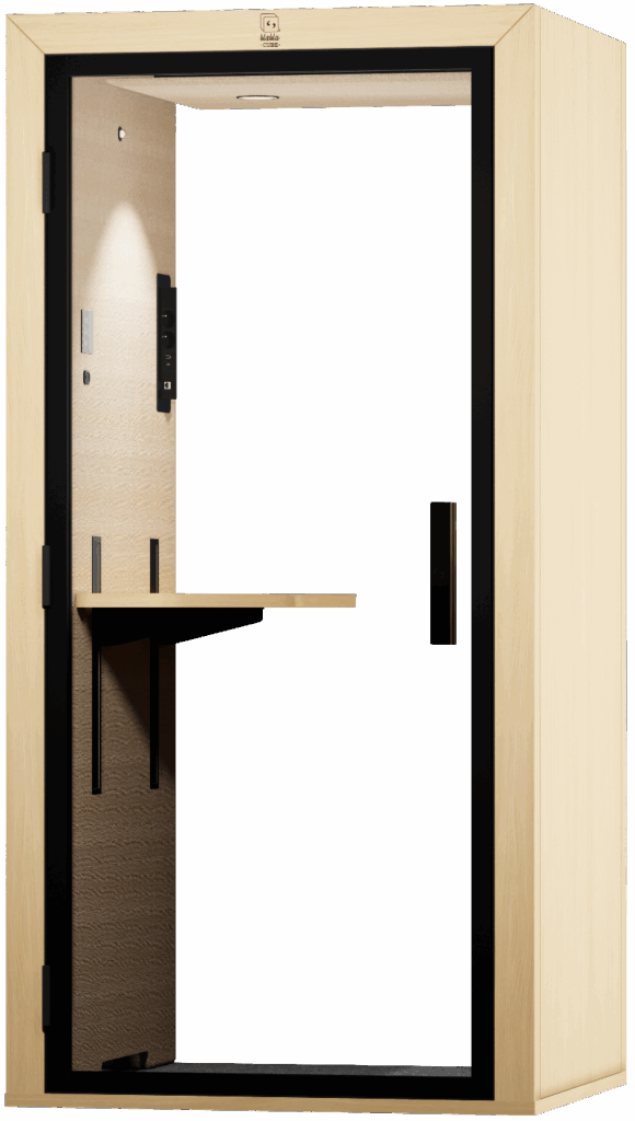 Cabine une personne - BlablaCube - cabine acoustique insonorisée pour bureau et open space