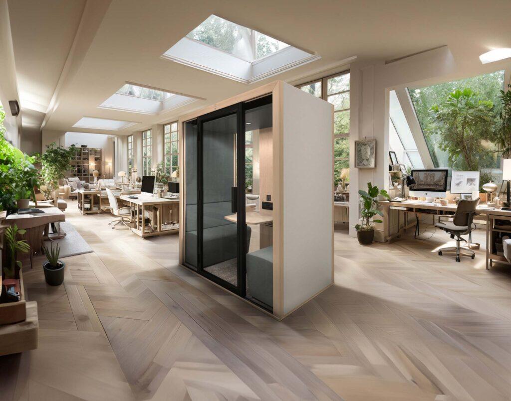 Cabine deux personnes - BlablaCube - cabine acoustique insonorisée pour bureau et open space