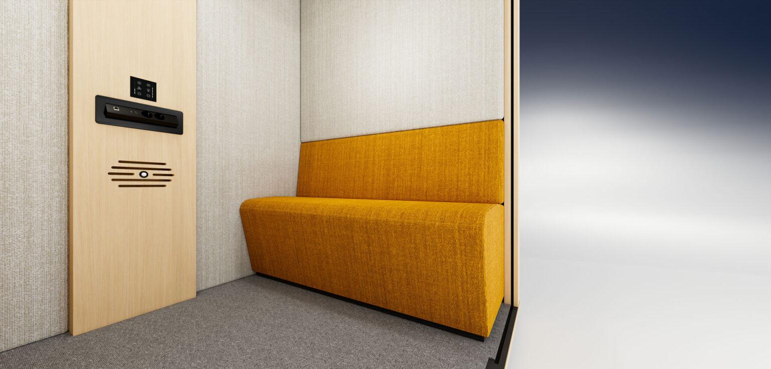 Revêtement extérieur - BlablaCube - cabine acoustique insonorisée pour bureaux, ateliers et open space