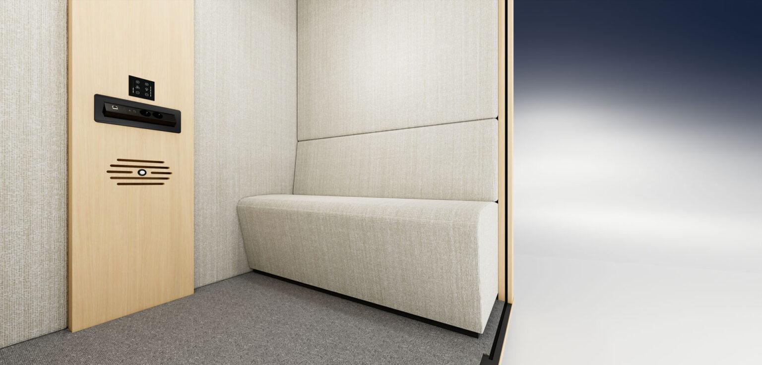 Revêtement extérieur - BlablaCube - cabine acoustique insonorisée pour bureaux, ateliers et open space