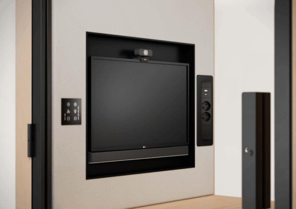 Ecran visio - BlablaCube - cabine acoustique insonorisée pour bureaux, ateliers et open space