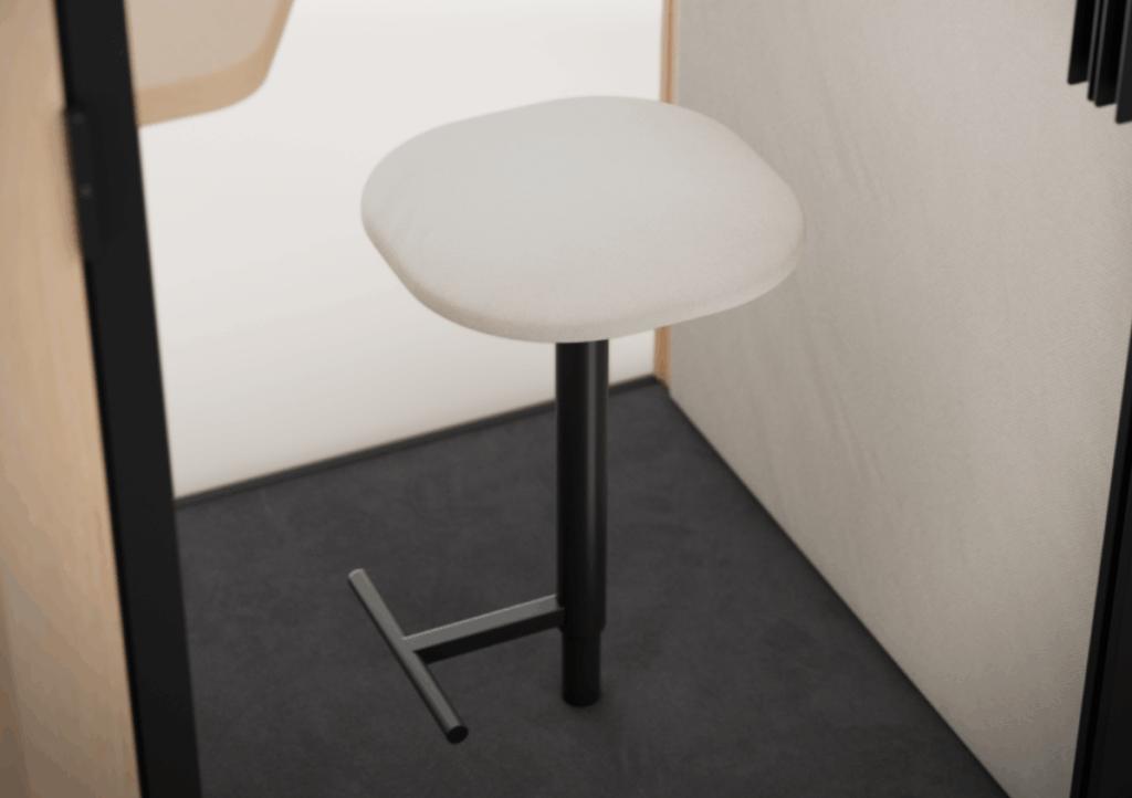 Tabouret - BlablaCube - cabine acoustique insonorisée pour bureaux, ateliers et open space