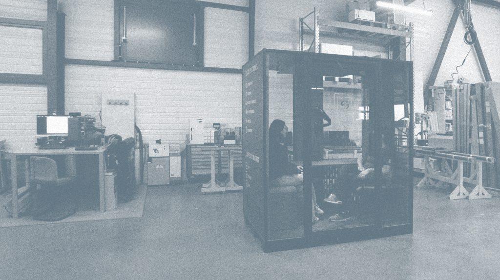 Cabine chef d'atelier Blabla-Cube