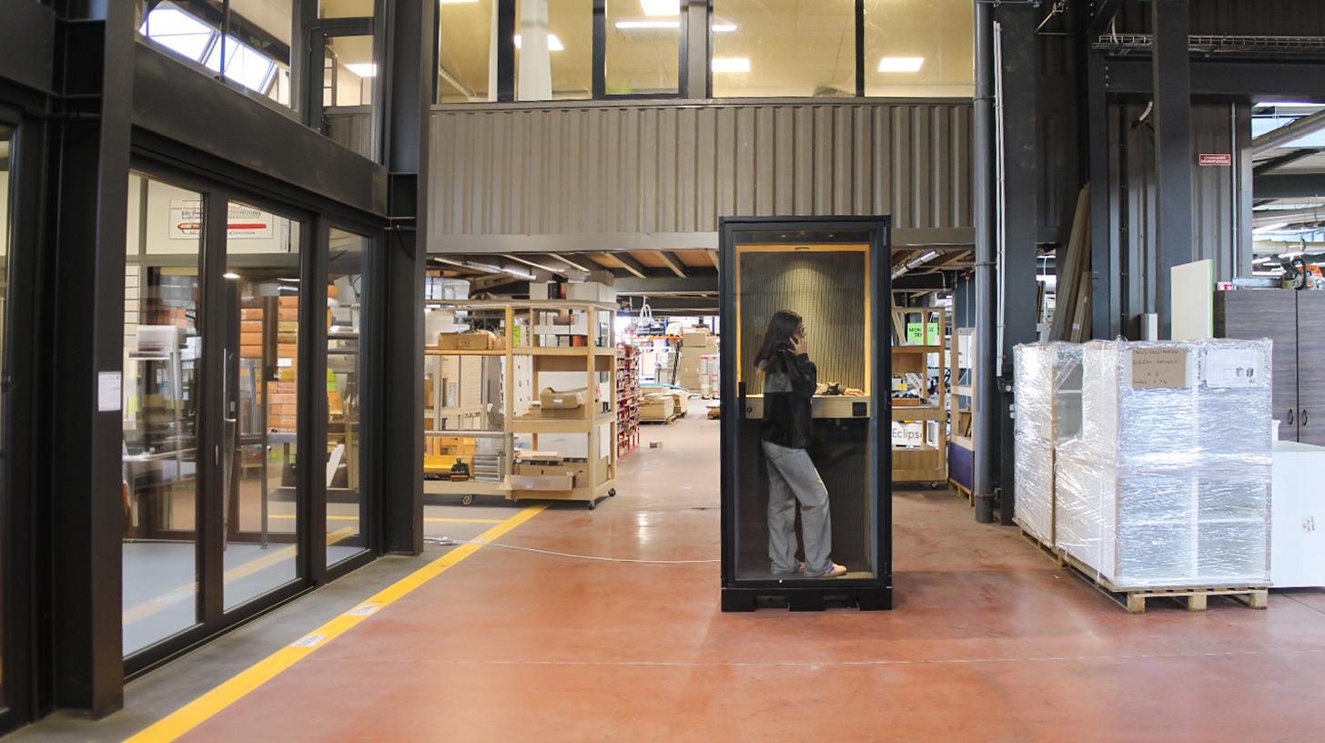 Cabine pour ateliers - BlablaCube - cabine acoustique insonorisée pour bureaux et ateliers