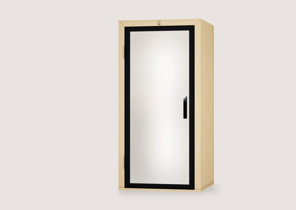 Acoustic booth with switchable privacy glass in opaque mode for enhanced visual privacy – Blabla-Cube