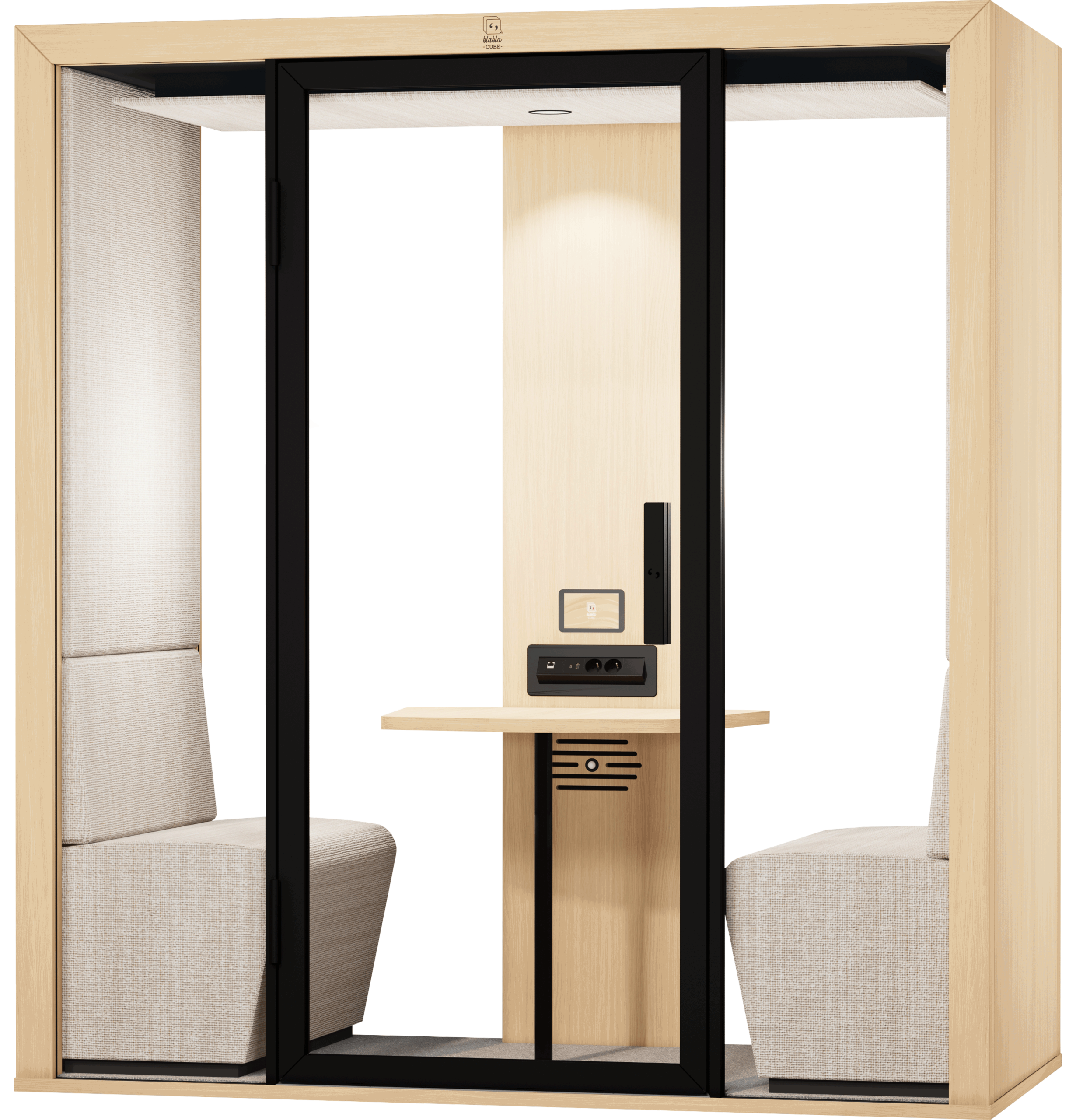 Cabine acoustique 2 personnes pour réunion et visio en open space