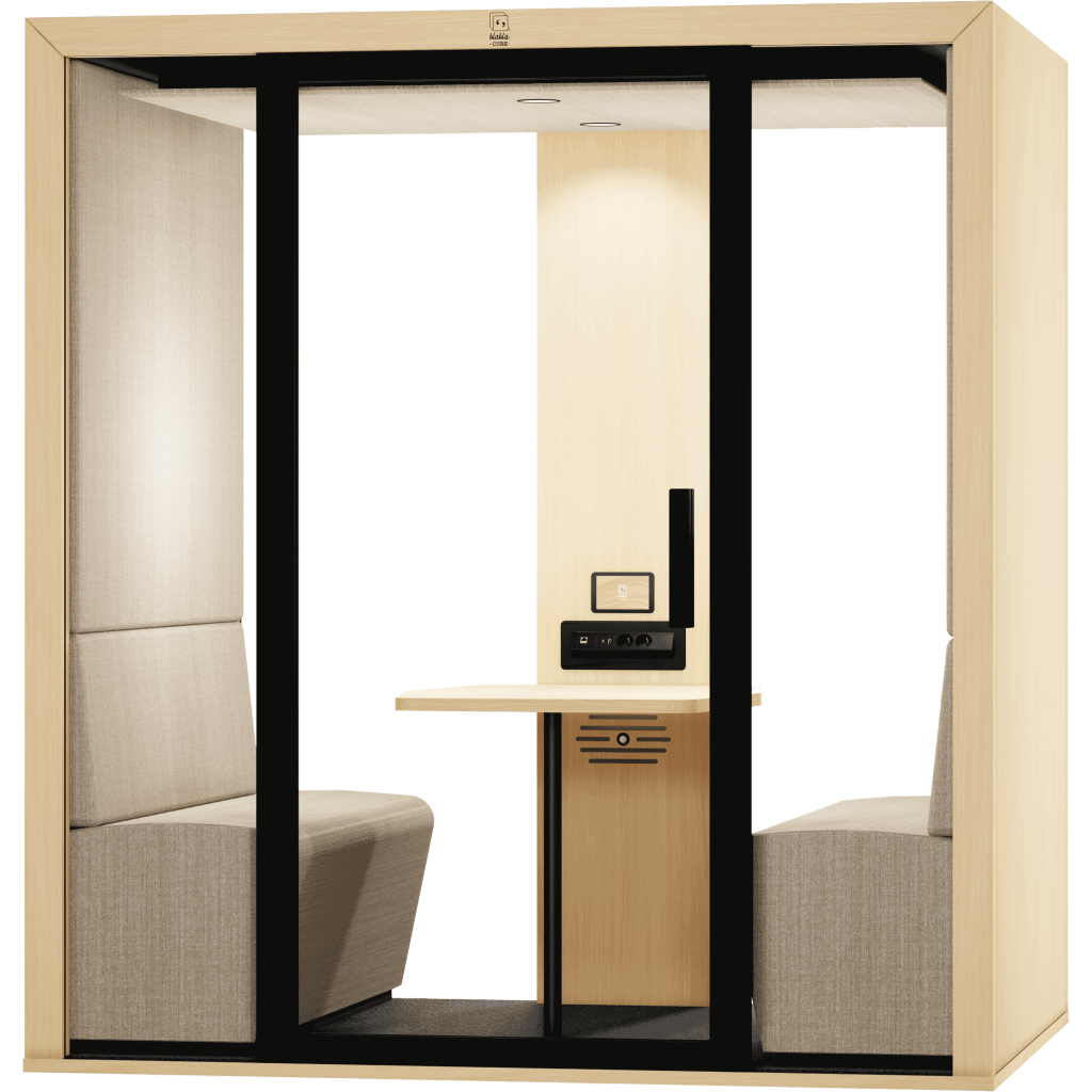Cabine phonique 4 personnes Blabla-Cube Quattro pour réunions en bureau