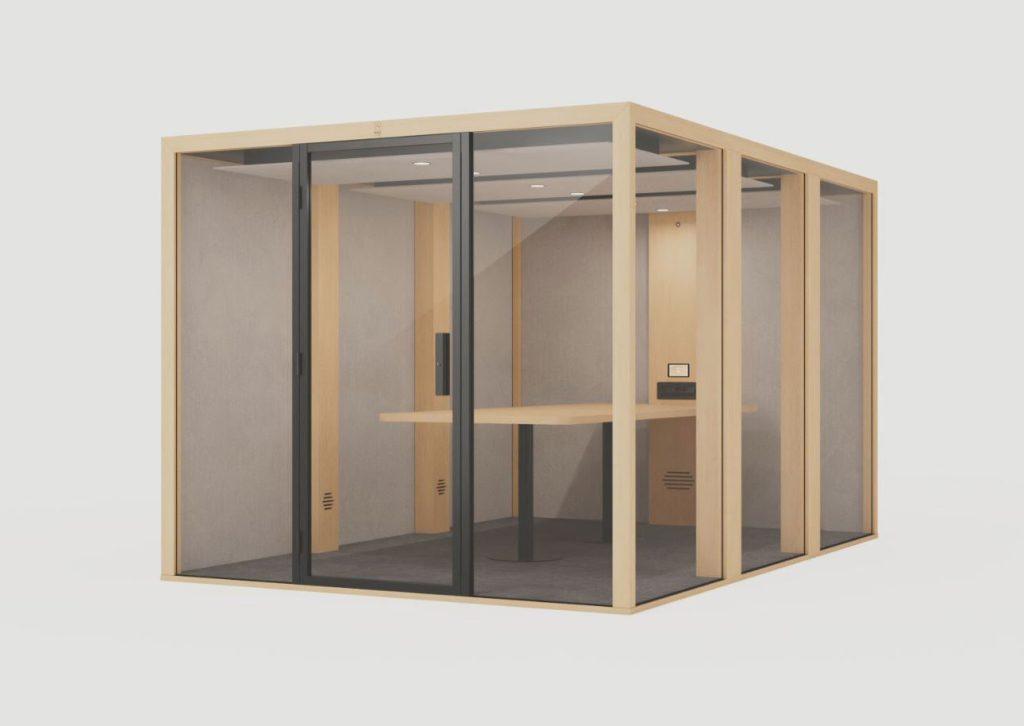 Option panneaux pleins cabine acoustique XL Blabla-Cube pour isolation visuelle