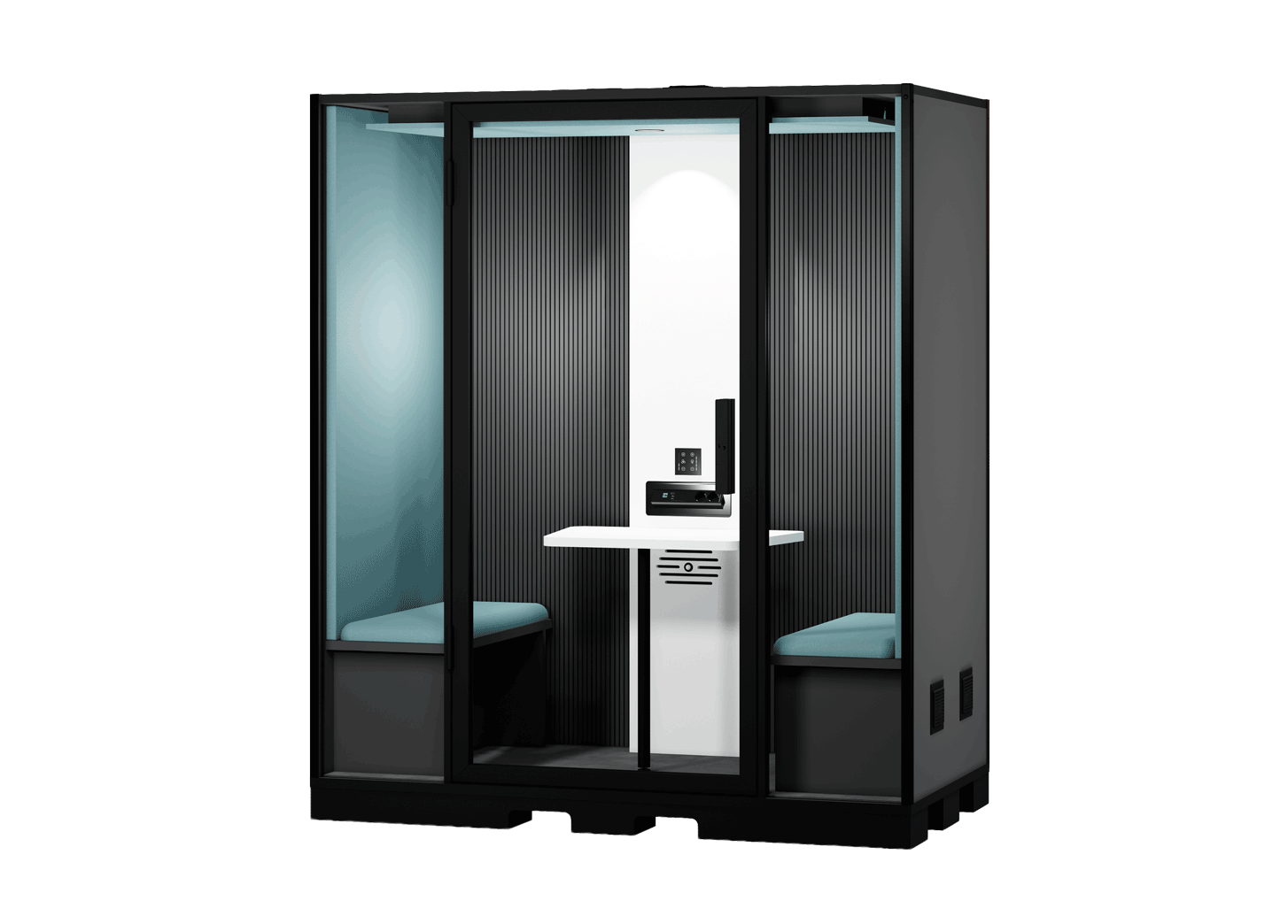 Blabla-Cube Duo Indus acoustic booth for two people designed for industrial environments and collaborative work