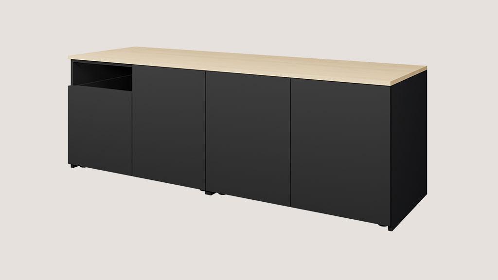 meuble rangement bureau intégré aménagement open space