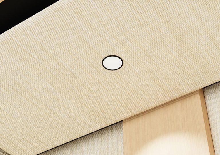 LED lighting acoustic booth Blabla-Cube for optimal visual comfort during calls and meetings